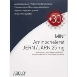 ABBLO MINI AMINOCHELERET JERN 30 STK
