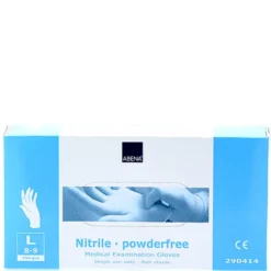 ABENA NITRIL HANDSKER (L-PUDDERFRI)