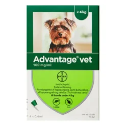 ADVANTAGE VET. OPLØSNING (<4 KG)