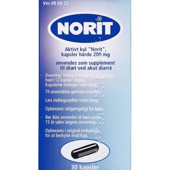 AKTIVT KUL "NORIT" 200 MG 30 STK