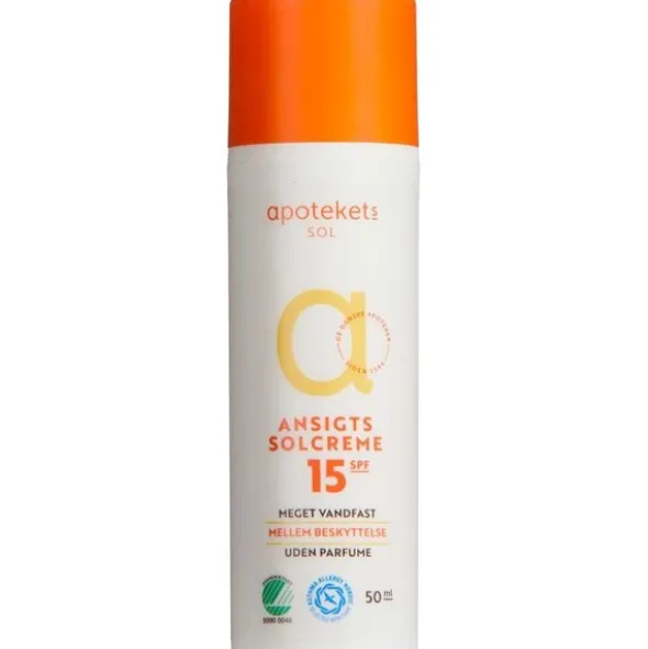 APOTEKETS ANSIGTS SOLCREME SPF 15