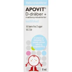 APOVIT D-DRÅBER + MÆLKESYREBAKTERIER (8 ML)
