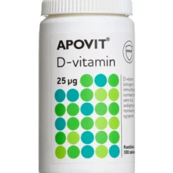 APOVIT D3-VITAMIN TABLETTER 25 MIKG 300 STK