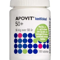 APOVIT 50+ MULTIVITAMIN TABLETTER 100 STK