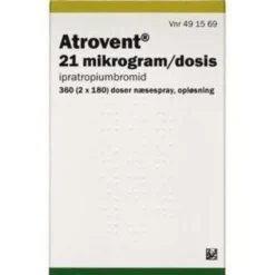 ATROVENT NÆSESPRAY (PA) 2*180 DOSER