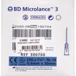 BD MICROLANCE 3 (23G/30MM) KANYLER