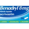 BENADRYL 8 MG 96 STK