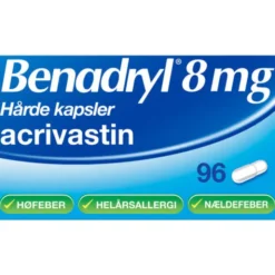 BENADRYL 8 MG 96 STK