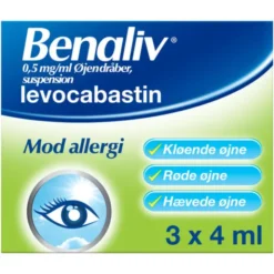 BENALIV ØJENDRÅBER 3 * 4 ML