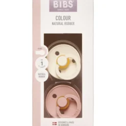 BIBS COLOUR STR1 IVORY/BLUSH