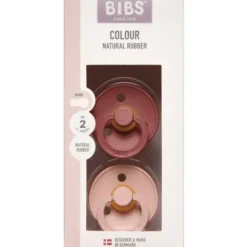 BIBS COLOUR STR2 WOODCHU/BLUSH