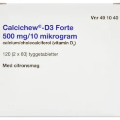 CALCICHEW-D3 FORTE 500 MG+10 M