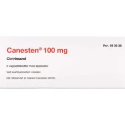 CANESTEN VAGITORIER 100 MG (2C4) 6 STK