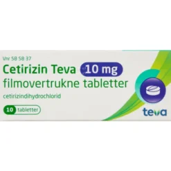 CETIRIZIN "TEVA" 10 MG 10 STK