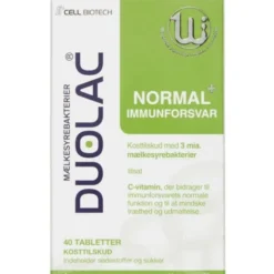DUOLAC NORMAL+ IMMUNFORSVAR (40 STK)
