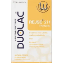 DUOLAC REJSE+ 2 I 1 MED PROLAC-T™ (30 STK)
