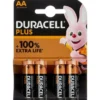 DURACELL PLUS AA ALKALINE BATTERIER