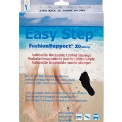 EASY STEP FASHIONSUPPORT KNÆ (SORT/ÅBEN/XL+)