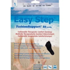 EASY STEP FASHIONSUPPORT KNÆ (SORT/LUKKET/XXL)