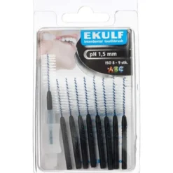 EKULF PH INTERDENTALBØRSTER (SORT)