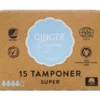 GINGERORGANIC TAMPONER SUPER (15 STK)