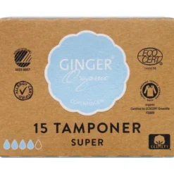 GINGERORGANIC TAMPONER SUPER (15 STK)