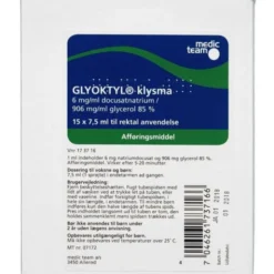 GLYOKTYL KLYSMA 15 * 7,5 ML