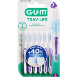 GUM TRAV-LER MELLEMRUMSBØRSTE (1,2 MM)