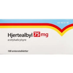 HJERTEALBYL 75 MG 100 STK