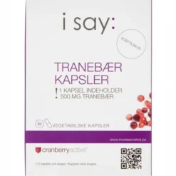 I SAY TRANEBÆR KAPSLER