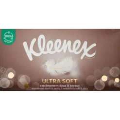 KLEENEX ULTRASOFT PAPIRSERVIETTER (BOKS - 64 STK.)