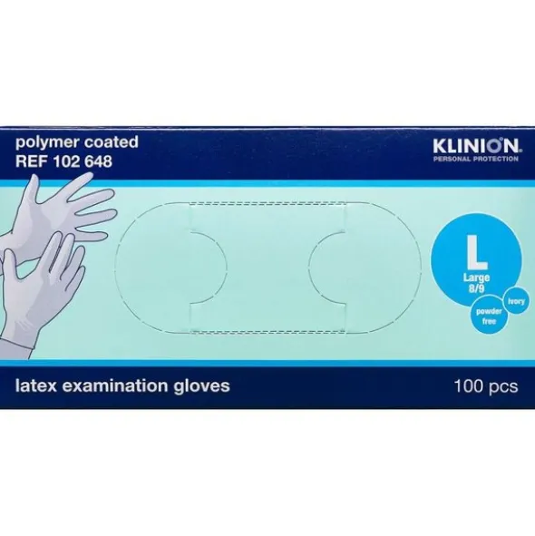 KLINION PROTECTION LATEX HANDSKER (L/PUDDERFRI)