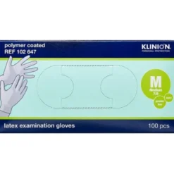 KLINION PROTECTION LATEX HANDSKER (M/PUDDERFRI)
