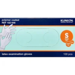 KLINION PROTECTION LATEX HANDSKER (S/PUDDERFRI)