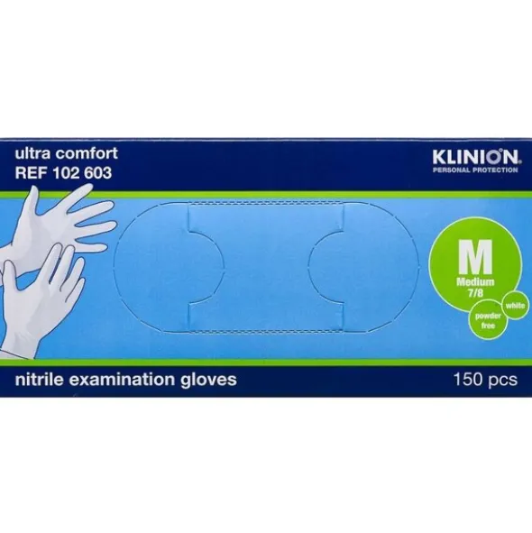 KLINION PROTECTION NITRILE HANDSKER (M-PUDDERFRI)