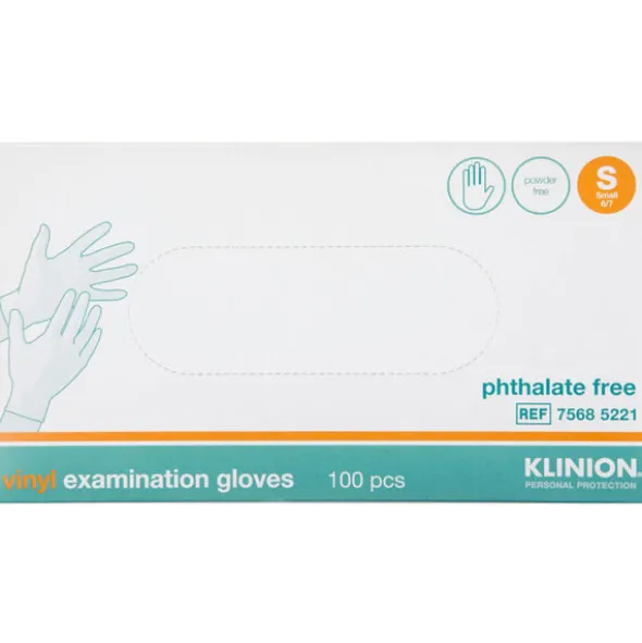 KLINION PROTECTION VINYL HANDSKER (S-PUDDERFRI)
