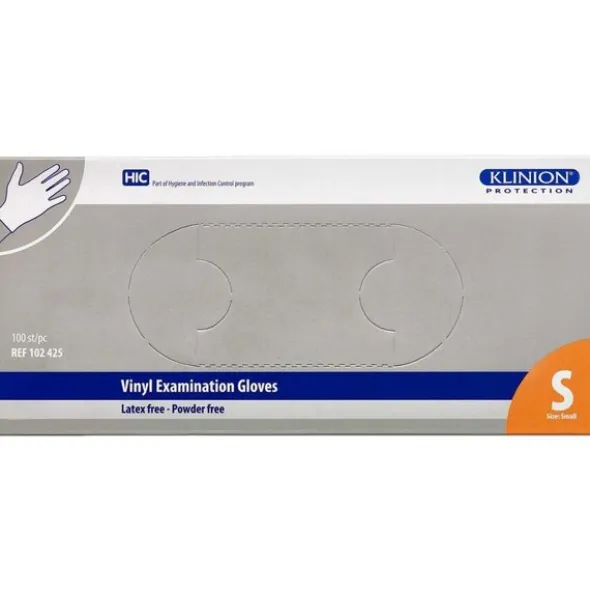 KLINION PROTECTION VINYL HANDSKER (S-PUDDERFRI)