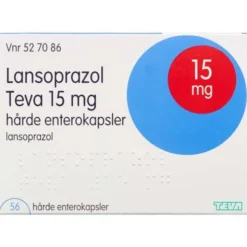 LANSOPRAZOL "TEVA" 15 MG 56 STK