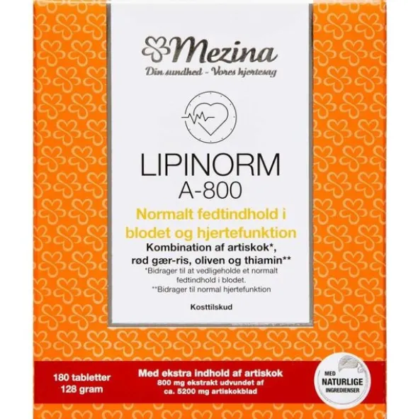 LIPINORM A-800 TABLETTER (180 STK.)