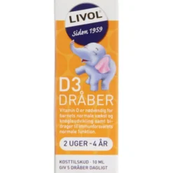 LIVOL D3 DRÅBER 2 UGER - 4 ÅR