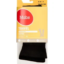 MABS TRAVEL REJSESTRØMPER (SORT/M)