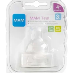 MAM SILK TEAT FLASKESUT (STR. 3 TIL MÆLK)