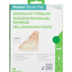 MEPILEX BORDER FLEX (10 X 10 CM) 2 STK