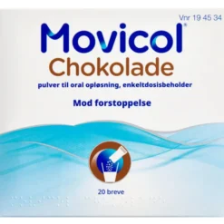 MOVICOL CHOKOLADE BREVE TIL ORAL OPLØSNING 20 STK