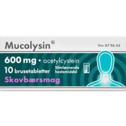 MUCOLYSIN 600 MG SKOVBÆR 10 STK