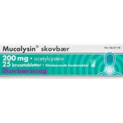 MUCOLYSIN SKOVBÆR 200 MG 25 STK