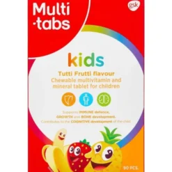 MULTI-TABS KIDS TYGGETABLETTER (TUTTI-FRUTTI)