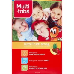 MULTI-TABS TYGGETABLETTER (TUTTI-FRUTTI)