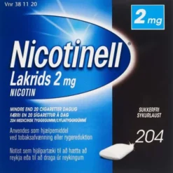 NICOTINELL LAKRIDS 2 MG 204 STK