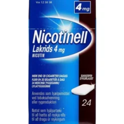 NICOTINELL LAKRIDS 4 MG 24 STK
